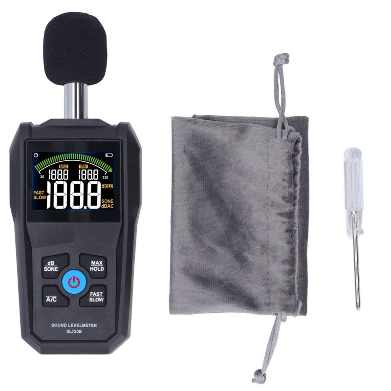 MESTEK Digital Sound Level Meter 30-130dB High Accuracy Decibel Meter - 1/2 Inch Condenser Microphone Noise Measure Device for Home School Construction Site - Image 1