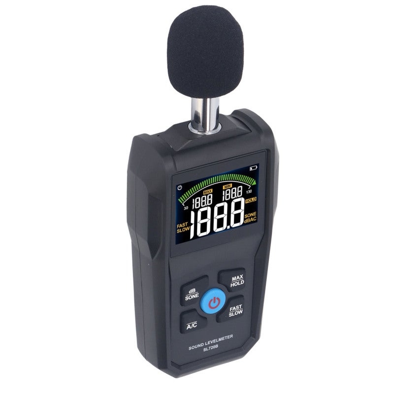 MESTEK Digital Sound Level Meter 30-130dB High Accuracy Decibel Meter - 1/2 Inch Condenser Microphone Noise Measure Device for Home School Construction Site - Image 4