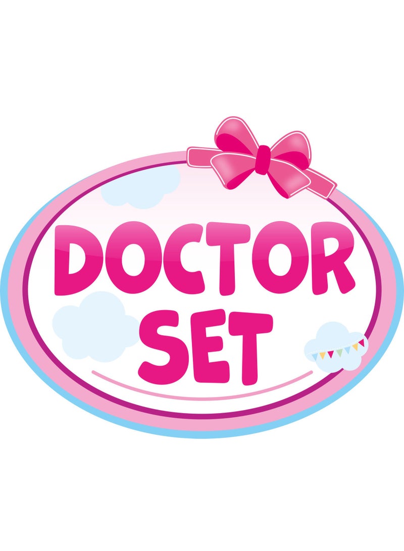 Bayer Design Doctor Set 93878AA Doctor Doll Interactive Baby Sound Red Cheeks Lots of Accessories Pink - Image 4