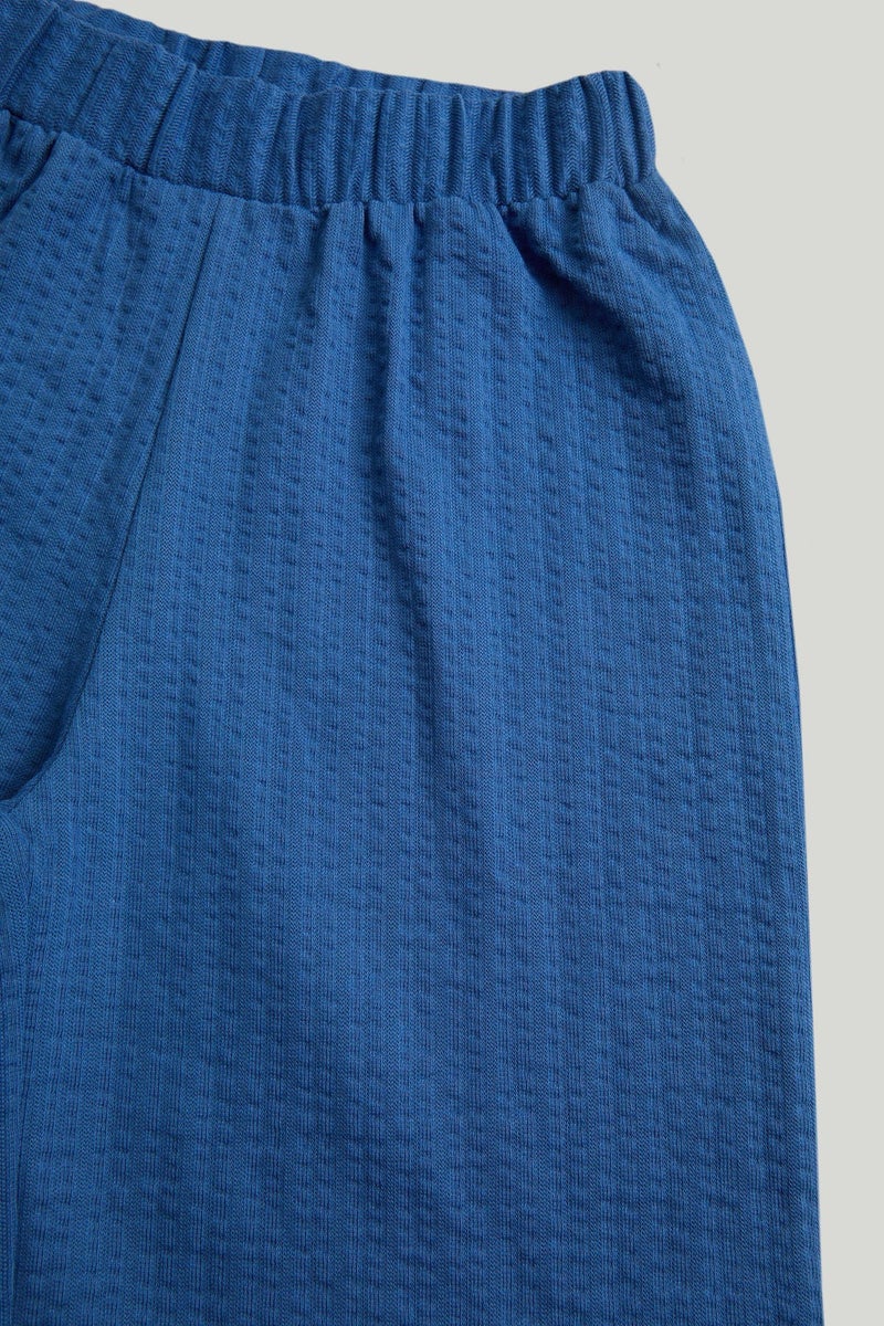 mothercare Blue Wide-Leg Jersey Trousers - Image 2
