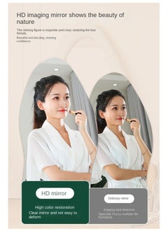 Generic Full Body Mirror, Standing Mirror, White, Full Body Wall Mirror with Fleece Wrapped to Lean on the Wall for Bedroom, Living Room, Hallway and Wardrobe, 177 x 77 cm  - Image 5