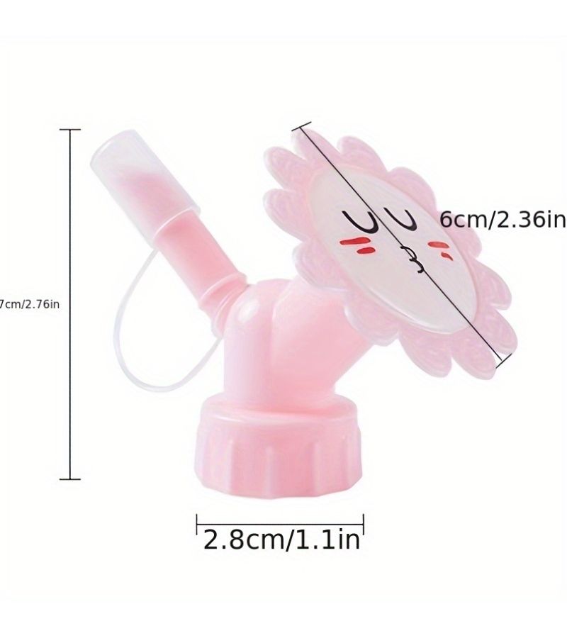 Blue Set Of 2 Cartoon Double Headed Watering Devices For Flower Vegetable Garden - Image 3