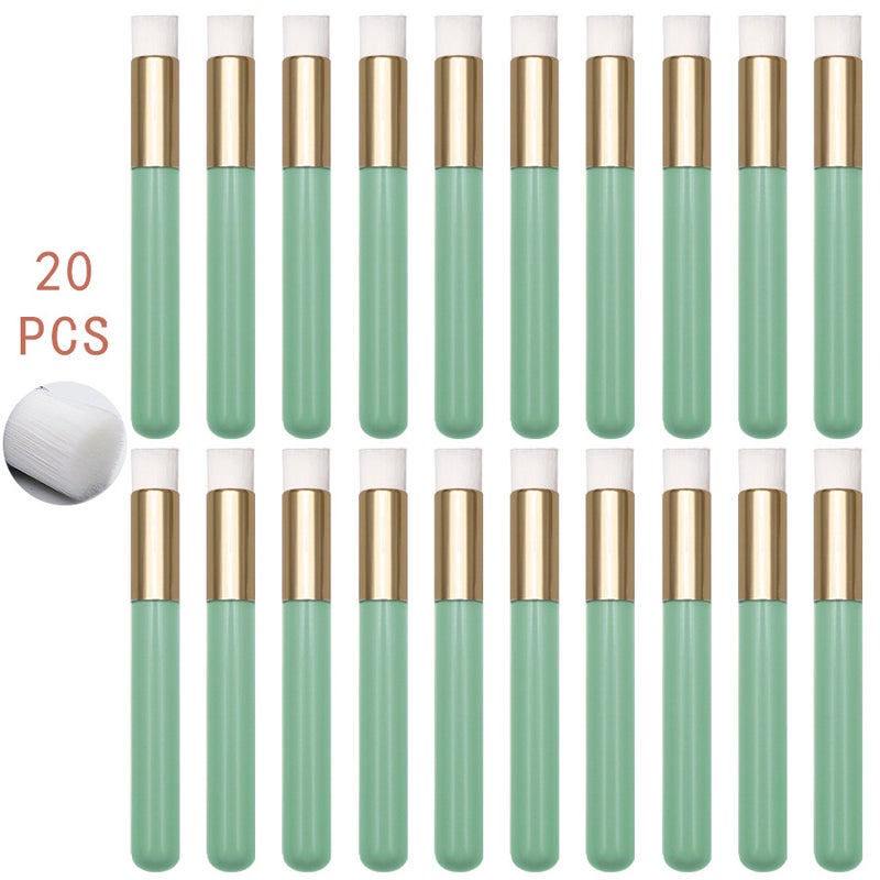 Solid Wood Nasal Wash Brush To Clean Pores, Makeup Brush, Nose Shadow Brush, Cleansing Flat Brush, Wood Color Small Nose Brush, Blackhead Removal Brush - Image 2