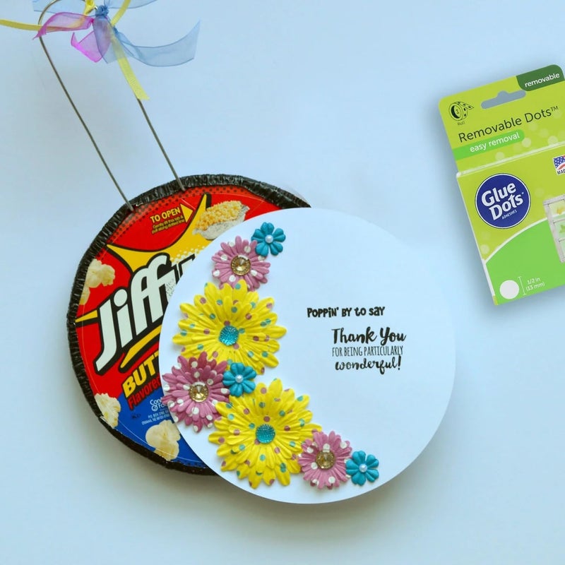 Glue Dots Double-Sided Removable Dots, 1/2'', Clear, 3 Pack includes 3 rolls of 200 (600 total dots) - Image 5