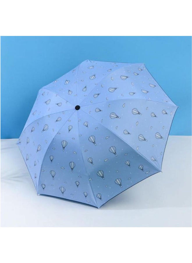Generic Sunshade Umbrella Travel Pocket Umbrella Summer Sun Uv Protection Blue 26.8X4.4X5.6cm 