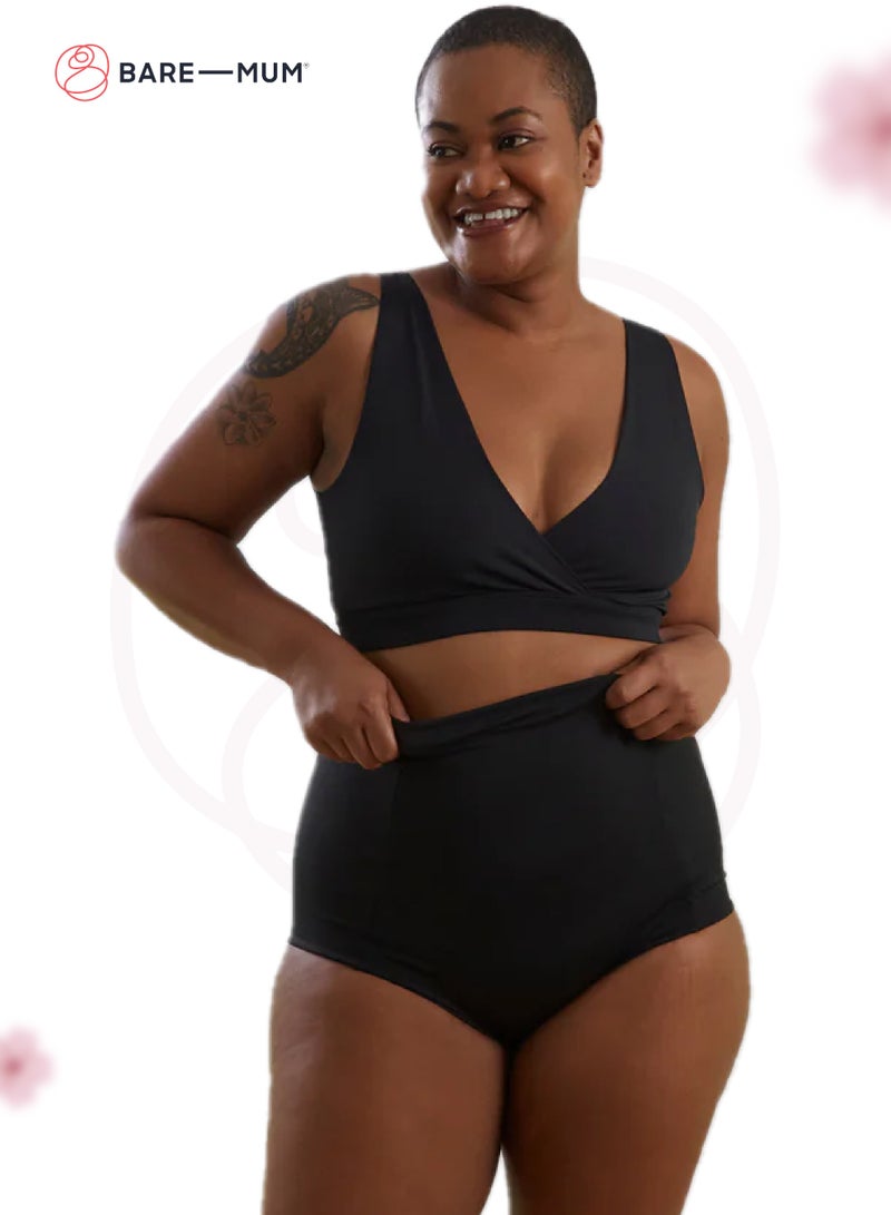 BARE-MUM Postpartum Bralette | Reversible Design | Soft & Stretchy | Holds Warm & Cool Inserts | Comfortable & Supportive | Ideal for Breastfeeding & Sore Breasts | Machine Washable - Medium Size - Image 2