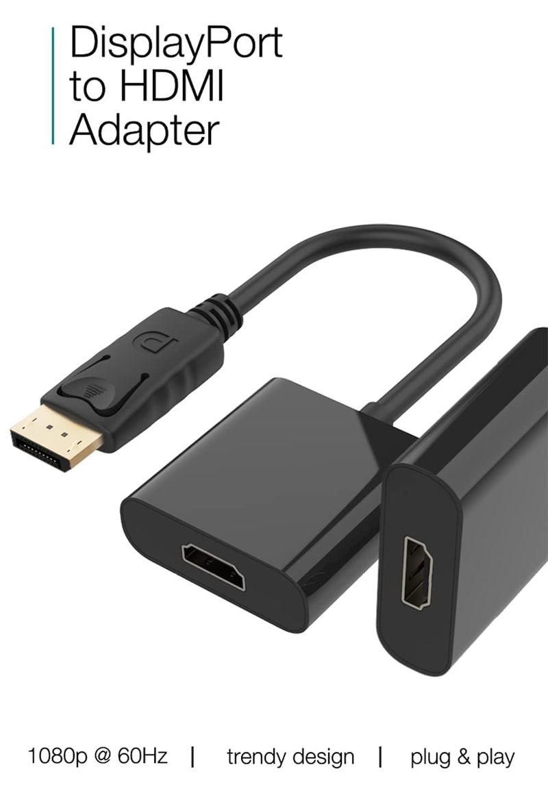 Tobo Display Port to HDMI Adapter, 1080p Display Port DP to HDMI Cable Male to Female Port Support Video & Audio Compatible with Computer, PC, Monitor, Projector, HDTV (Not Bidirectional) TD-262TC - Image 5