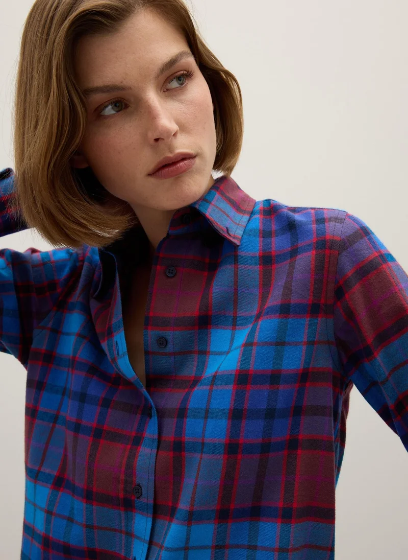 Ovs  OVS Multicoloured Check Shirt In Pure Cotton Flannel for Women | Best Price UAE