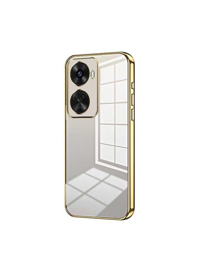 S-TOP Case For Huawei nova 12 SE Transparent Plating Fine Hole Phone Case - Image 1
