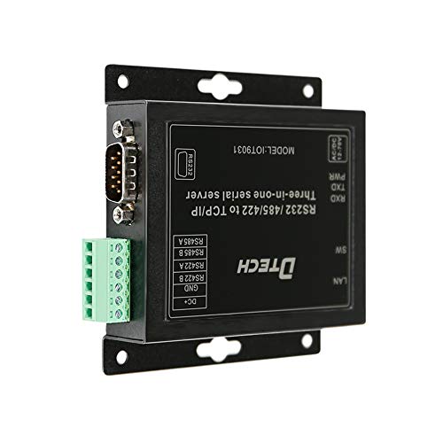 DTech Serial to Ethernet Converter Adapter RS232 RS422 RS485 to TCP IP Device Server Supports DHCP DNS Modbus RTU/TCP 10/100M Power Over Ethernet POE - Image 5