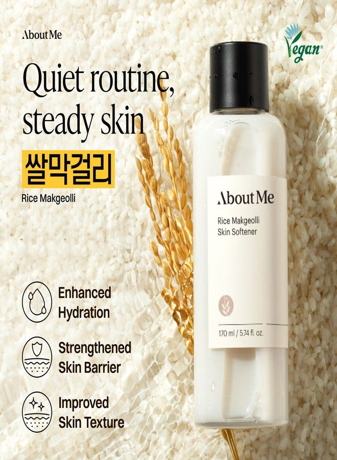 About Me Rice Makgeolli Skin Softener – Triple Ferment Milky Toner with 5 Ceramides & Galactomyces, Hydrating Essence Toner for Glass Skin, Fragrance-Free for Dry Sensitive Skin, 5.74 fl oz - Image 2