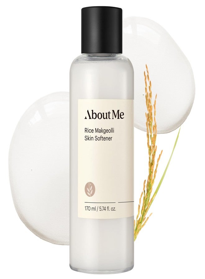 About Me Rice Makgeolli Skin Softener – Triple Ferment Milky Toner with 5 Ceramides & Galactomyces, Hydrating Essence Toner for Glass Skin, Fragrance-Free for Dry Sensitive Skin, 5.74 fl oz - Image 1