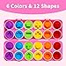 MOONTOY Montessori Matching Egg 12PCS Color Shape Recognition Toy for Toddler 13 Educational Learning Eggs Toy with Pink Storage Case Easter Eggs Basket Stuffers Gift for 1 2 3 Year Old Girl Kid - Image 4