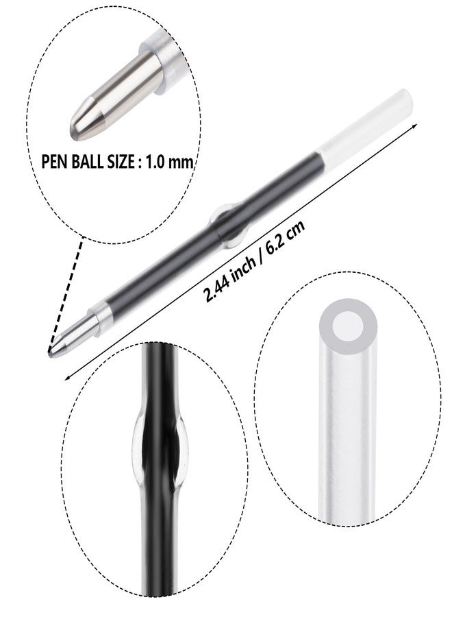 jiebor 20Pcs White Beadable Pens Plastic Bead DIY Ballpoint Pens Bulk with 50Pcs Black Ink for Journaling Women Graduation Office Supplies - Image 3