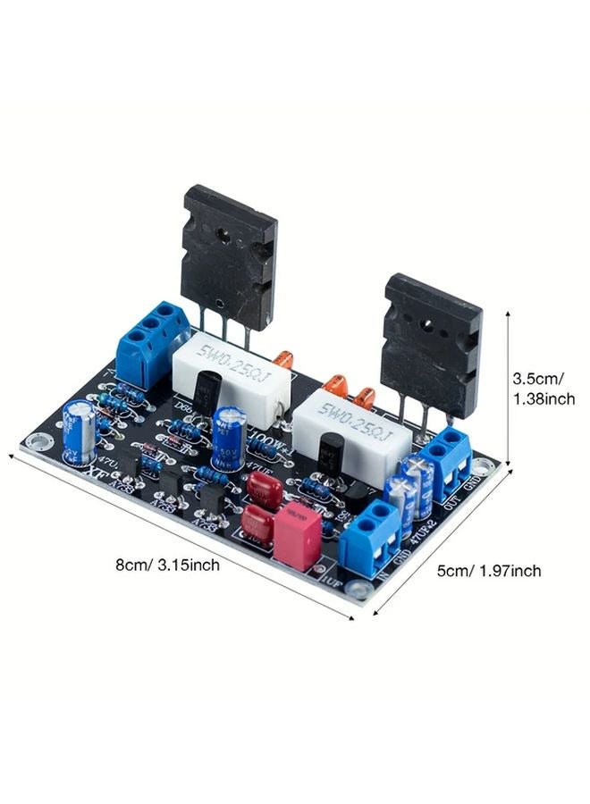 100W Mono Audio Amplifier Board 2SC5200 2SA1943 Transistors DC 35V 1pc - Image 1
