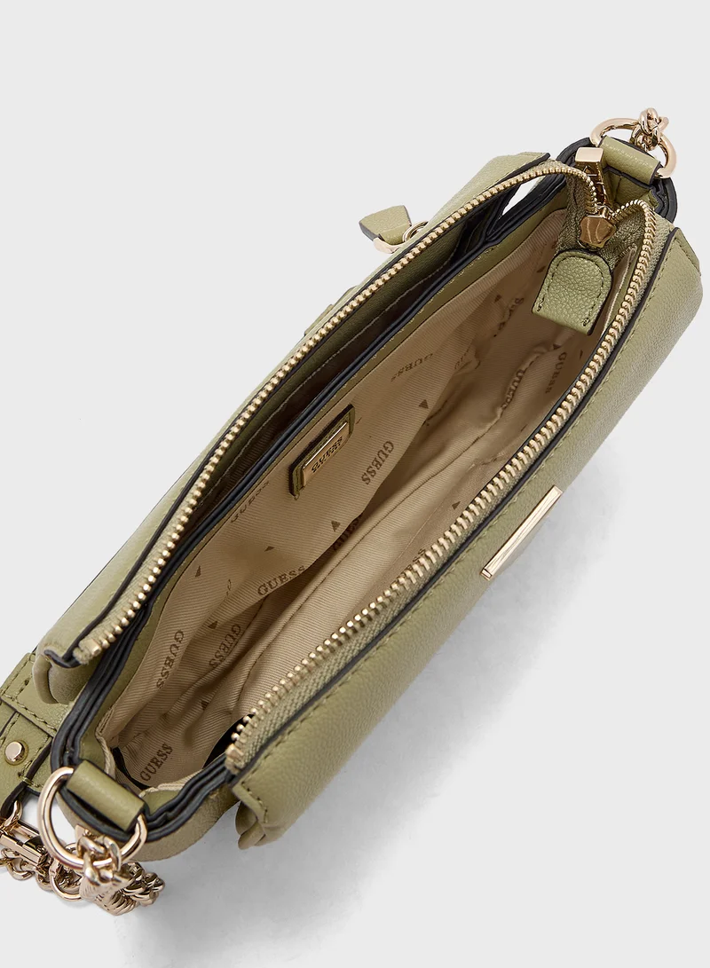 GUESS Logo Detail Fedora Crossbody