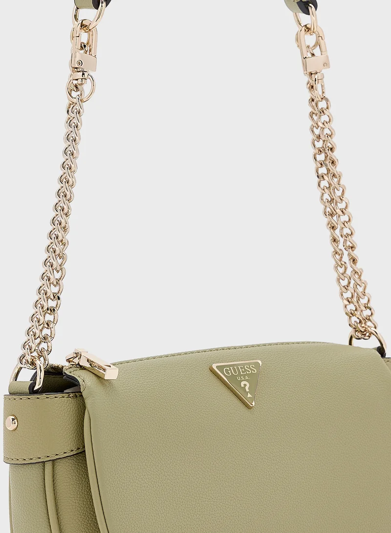 GUESS Logo Detail Fedora Crossbody