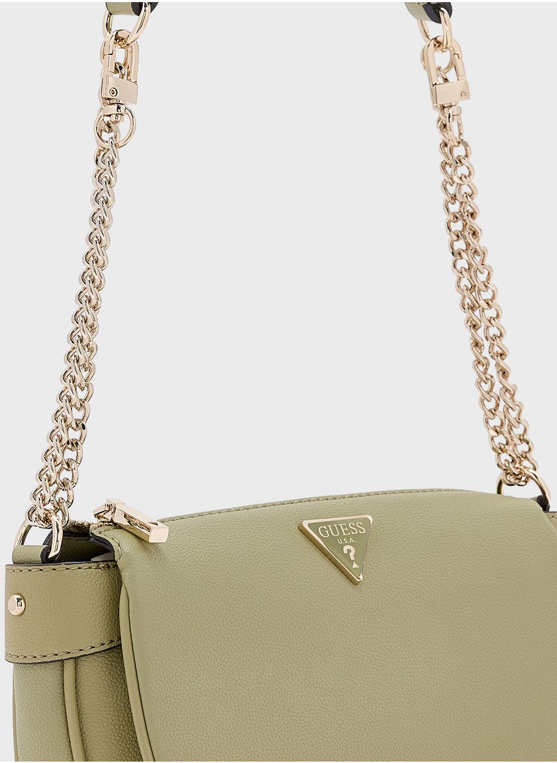 GUESS Logo Detail Fedora Crossbody  - Image 4