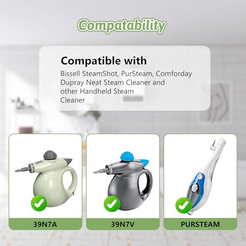 Fanshuge 10Pack Microfiber Cloths for Handheld Steam Cleaner Compatible with Bissell Steam Shot, Comforday, PurSteam, Wagner Spraytech, Universal Washable Steam Cleaner Accessories - Image 2