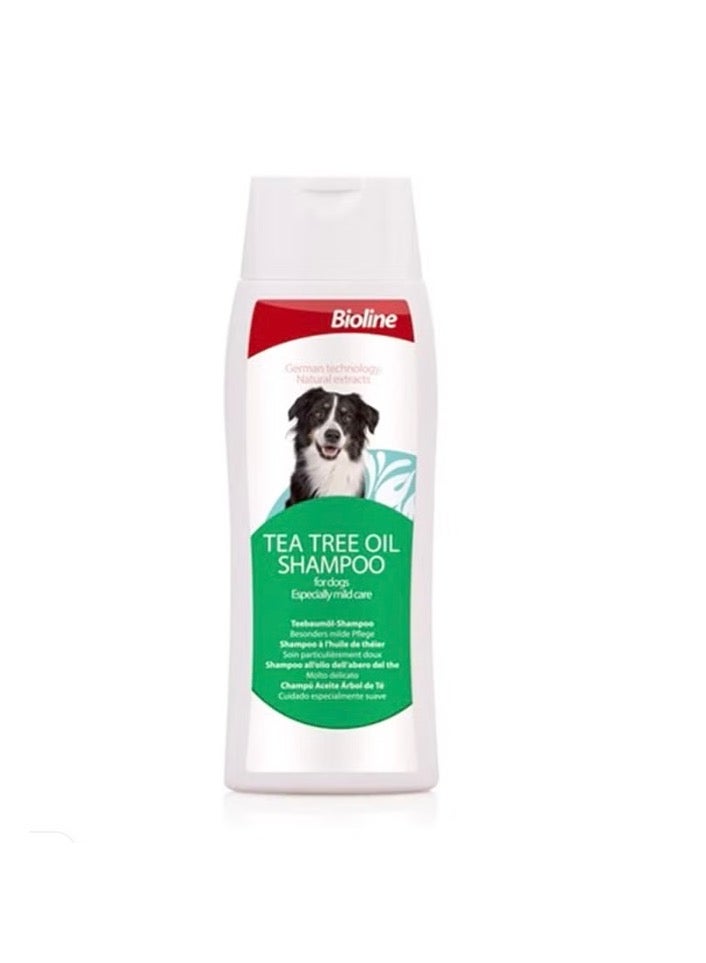 Bioline Tea Tree Oil Dog Shampoo   250Ml White