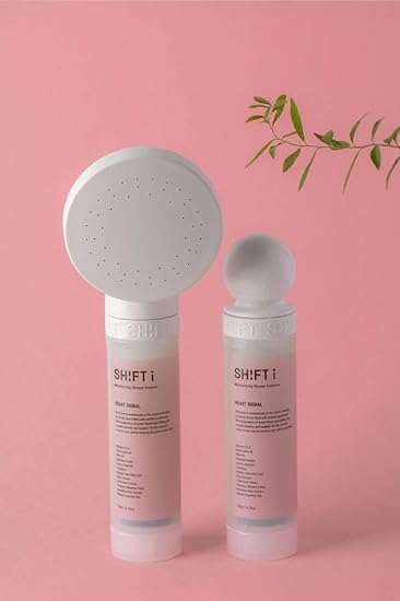 SH!FT Vitamin C Shower Filter with Heart Signal Scent Advanced Chlorine Removal Easy Install for Skin and Hair Care Safe for Travel Use Easy Installation Fits Most Showers - Image 3