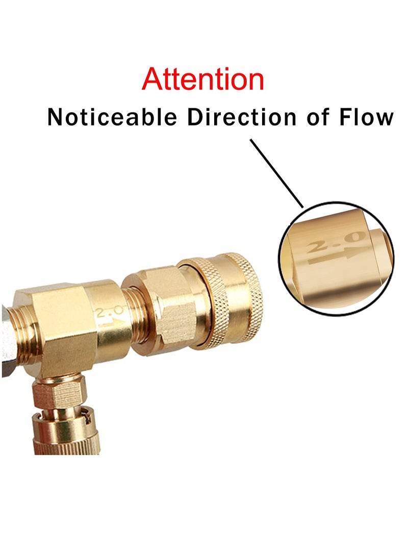 Downstream Injector for Pressure Washer 4000 PSI Soap Injector Power Washer Chemical Injector Kit with 3or8 Inch Quick Connect