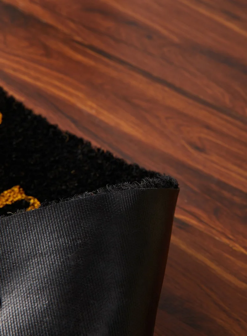 present time Bonjour Door Mat