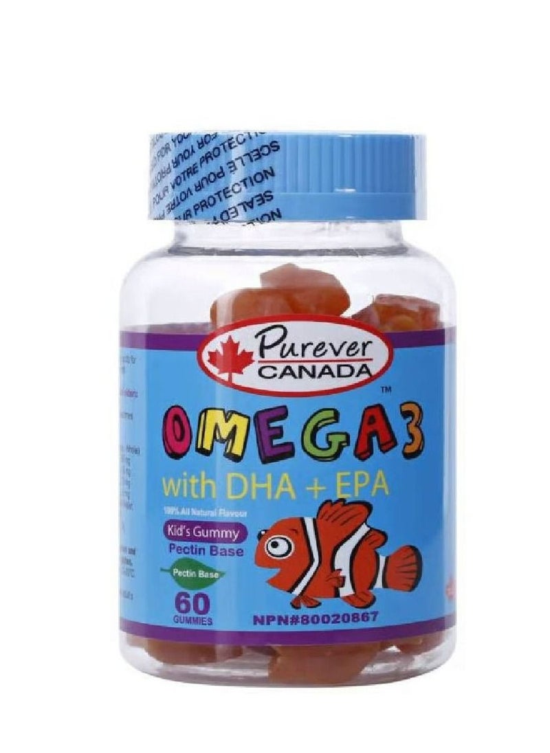 Purever CANADA - Omega 3 With DHA And EPA - 60 Gummies pack of 2 - Image 1