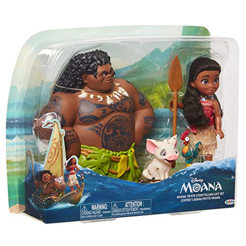 Moana Disney Doll with Maui Demigod Doll Figure, 4 Piece Little Petite Story Telling Gift Set for Girls Ages 3 and Up - Image 5