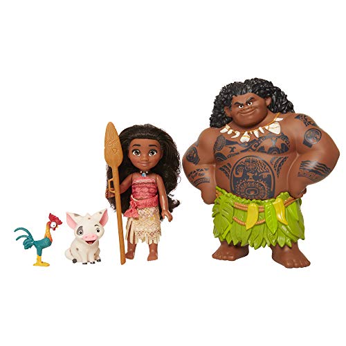 Moana Disney Doll with Maui Demigod Doll Figure, 4 Piece Little Petite Story Telling Gift Set for Girls Ages 3 and Up - Image 3