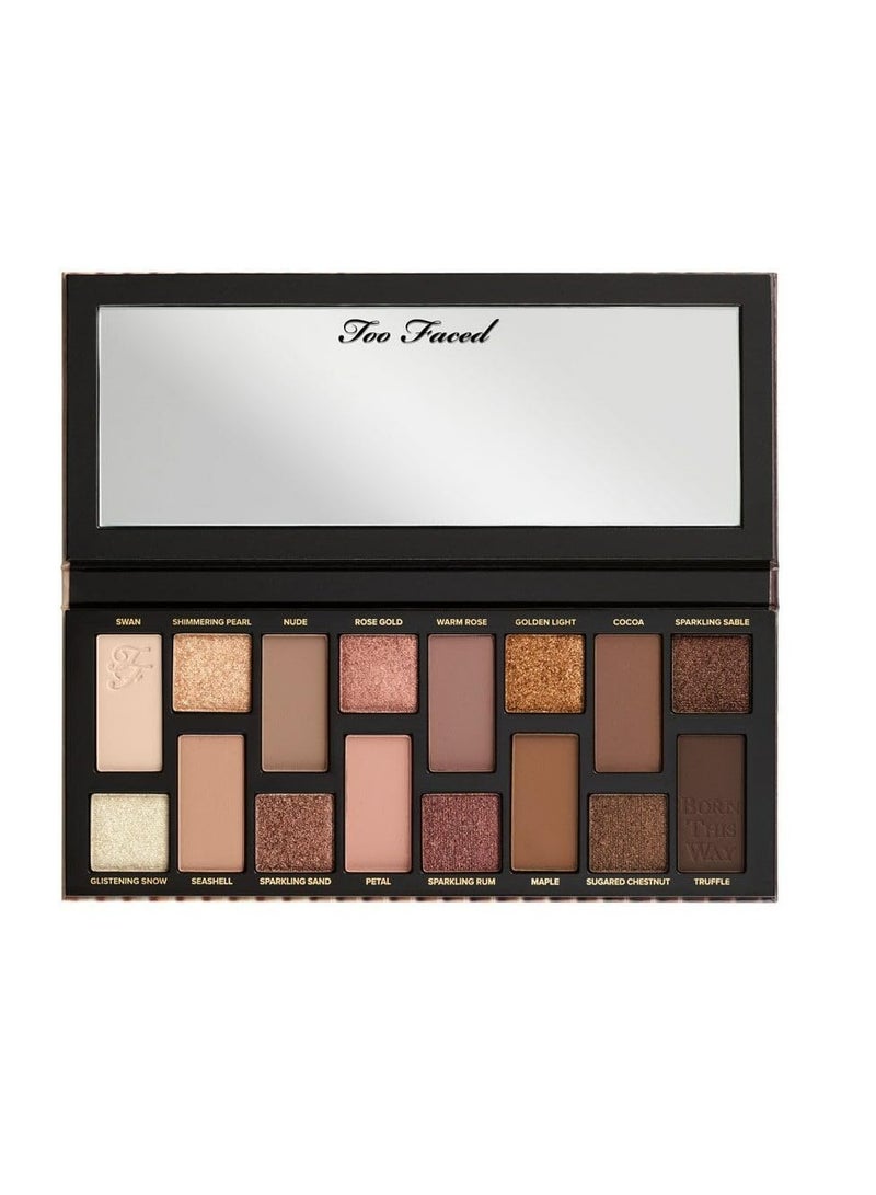 Too Faced Born This Way The Natural Nudes Eye Shadow Palette | High Pigment + Shimmer, 0.42 oz The Natural - Image 1