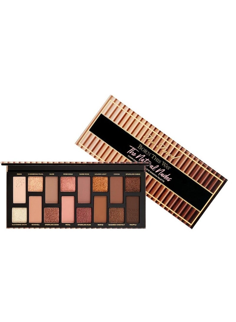Too Faced Born This Way The Natural Nudes Eye Shadow Palette | High Pigment + Shimmer, 0.42 oz The Natural - Image 2