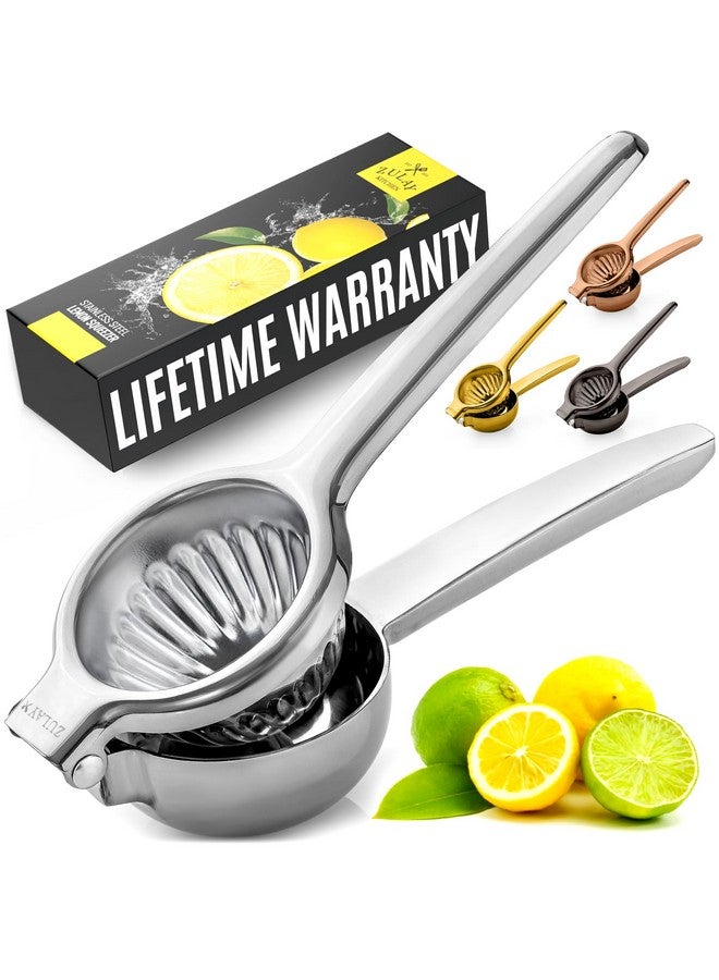 Zulay Kitchen Zulay Kitchen Lemon Squeezer Stainless Steel - Premium Quality, Heavy Duty Solid Metal Squeezer Bowl - Large Manual Citrus Press Juicer and Lime Squeezer Stainless Steel - Image 1