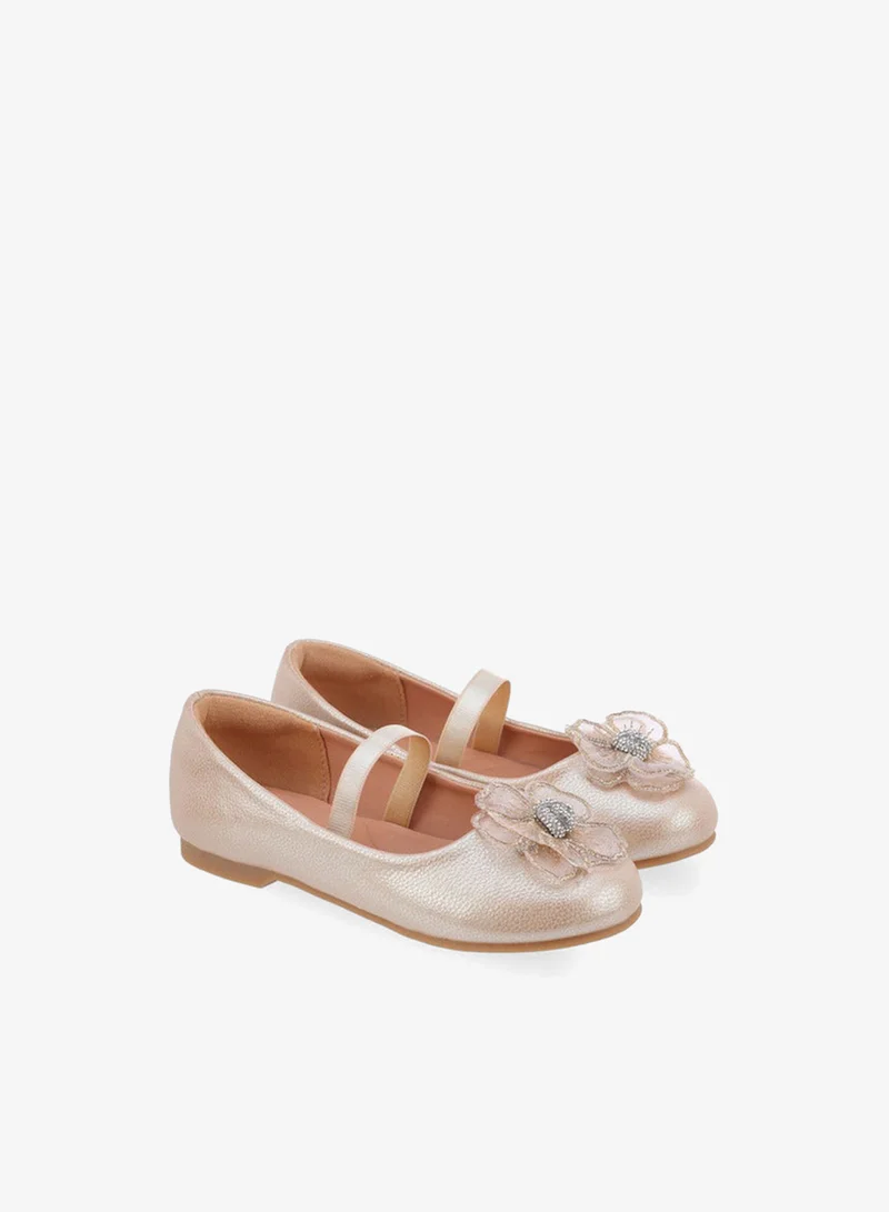 سيليست Girls Hook & Loop Ballerina Shoes Ramadan Collection
