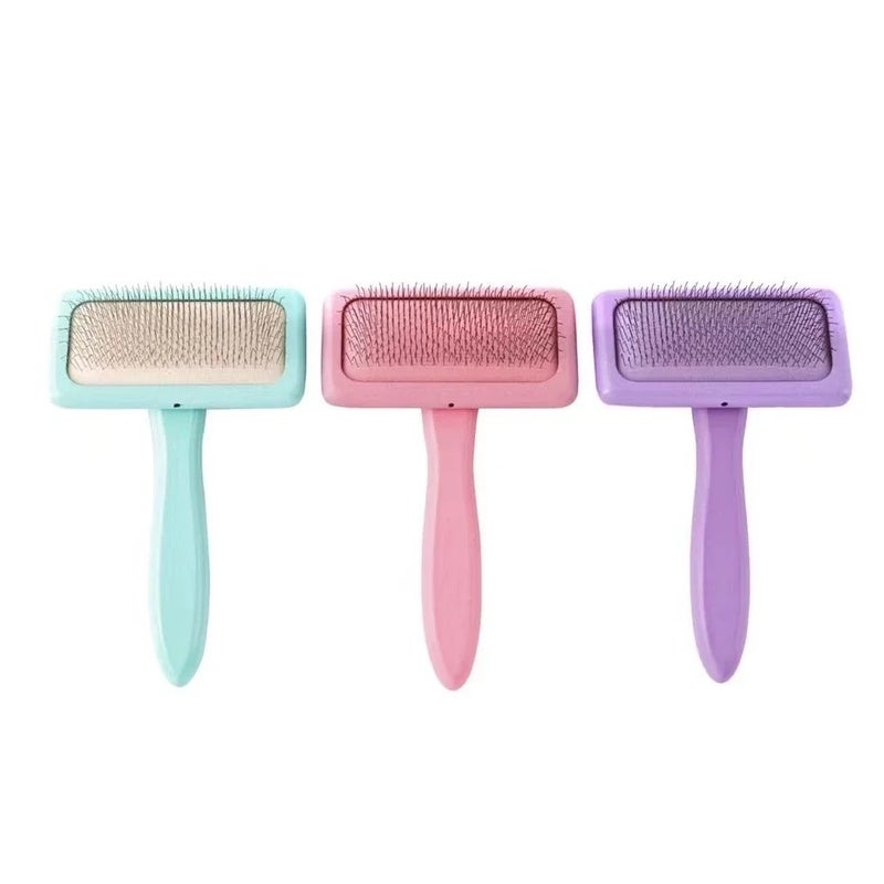 Bluejw Macaron Color Wooden Handle Pet Brush for Dog & Cat - Grooming Hair Brushes for Shedding & Cleaning - Image 1