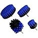 ABN Power Scrubber Cleaning Brush Set for 1/4in Drive Drill - 4 Piece Blue Med Bristle Shower Scrubber, Baseboard - Image 2