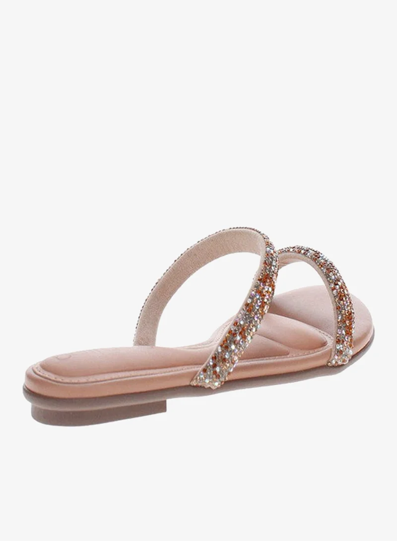 Beira Rio Cream Flat Sandals for Women – Stylish Ladies Flat Sandals & Comfortable Flat Slippers for Women | Best Price UAE