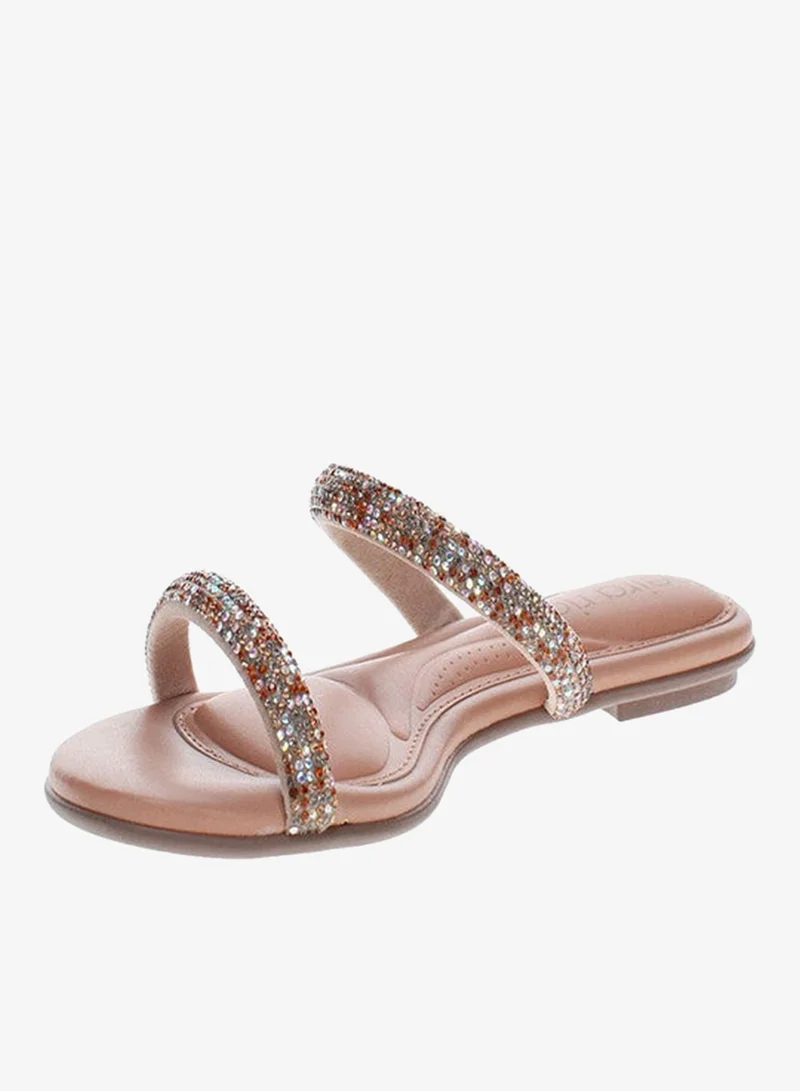 Beira Rio Cream Flat Sandals for Women – Stylish Ladies Flat Sandals & Comfortable Flat Slippers for Women | Best Price UAE