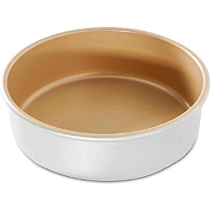 46850 Aluminium Naturals Nonstick 8 Round Layer Cake Pan 8 Inch Metallic - Image 1