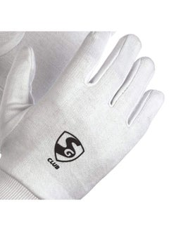 SG Club Cricket Inner Gloves (Adult, White)  - Image 3