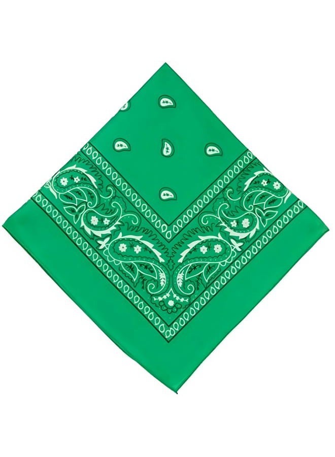 Amscan Women's Paisley Bandana Classic Green Bandana-20 x 20" (1 Count) -Perfect for Outdoor Activities, Fashion Accessory, and DIY Projects, 20" x 20" - Image 2