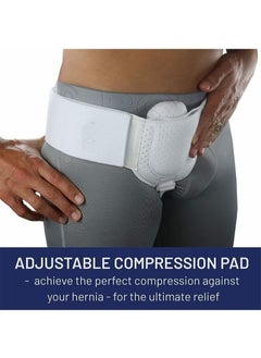 OMEVE Hernia Strap for Men and Women,Adjustable Hernia Support Truss for Groin,with 1 Removable Compression Pad,Inguinal or Lower Abdominal Hernia Strap,for Incisional Hernia,Femur  - Image 4