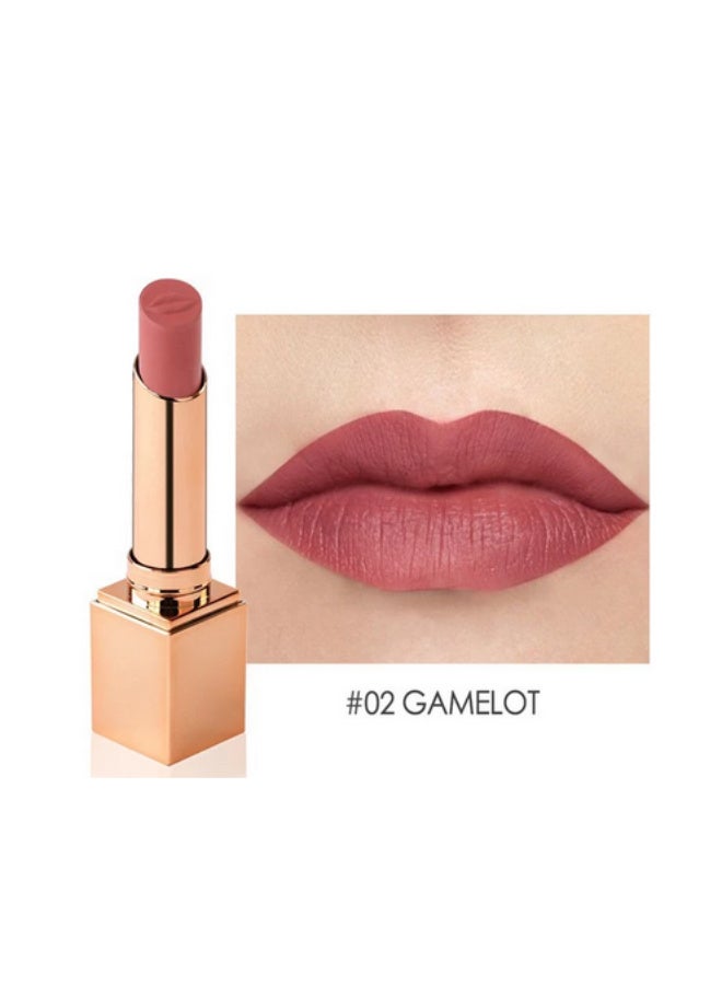 STAGENIUS Long Wear Matte Silky  Moisturizing Lipstick #02 CAMELOT - Image 1