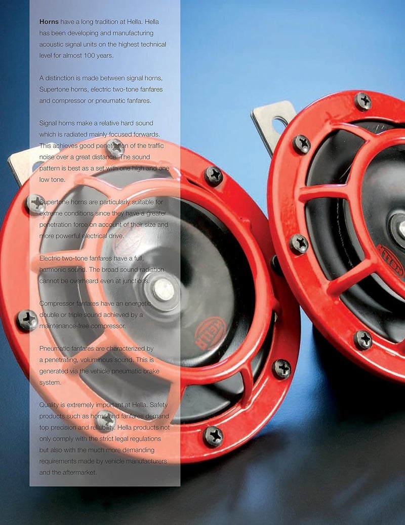 HELLA بوق قرص منخفض النغمة HELLA 002768382 24V مع حامل - 335 هرتز، 105-118 ديسيبل - Image 3