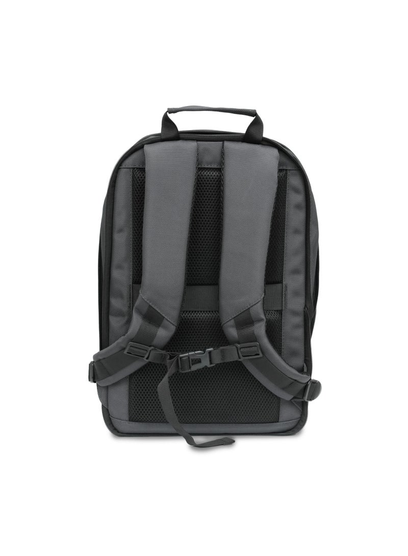 President Premium Laptop Backpack with USB & Type-C Charging Ports – Water Resistant, Durable Travel & Office Bag Model-6117 (Grey) - Image 3