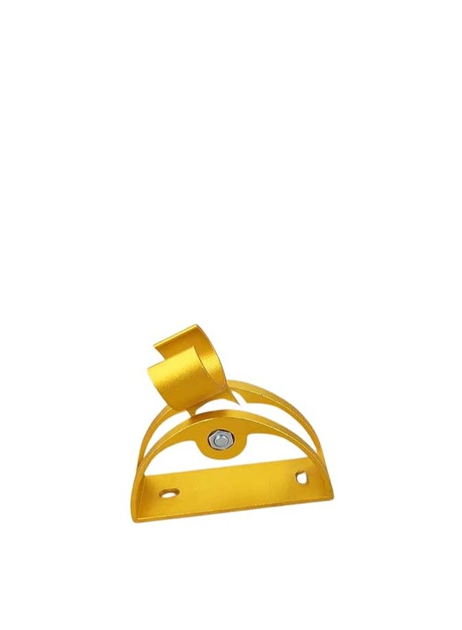 Aluminum Shower Head Holder with Screws - Gold - Image 1