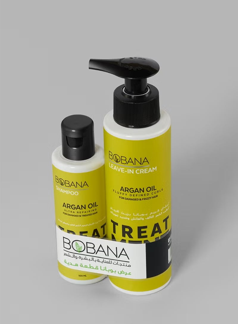 بوبانا عرض كريم ليف إن بزيت الأرجان ٢٠٠ مل + شامبو زيت الأرجان ١٠٠ مل