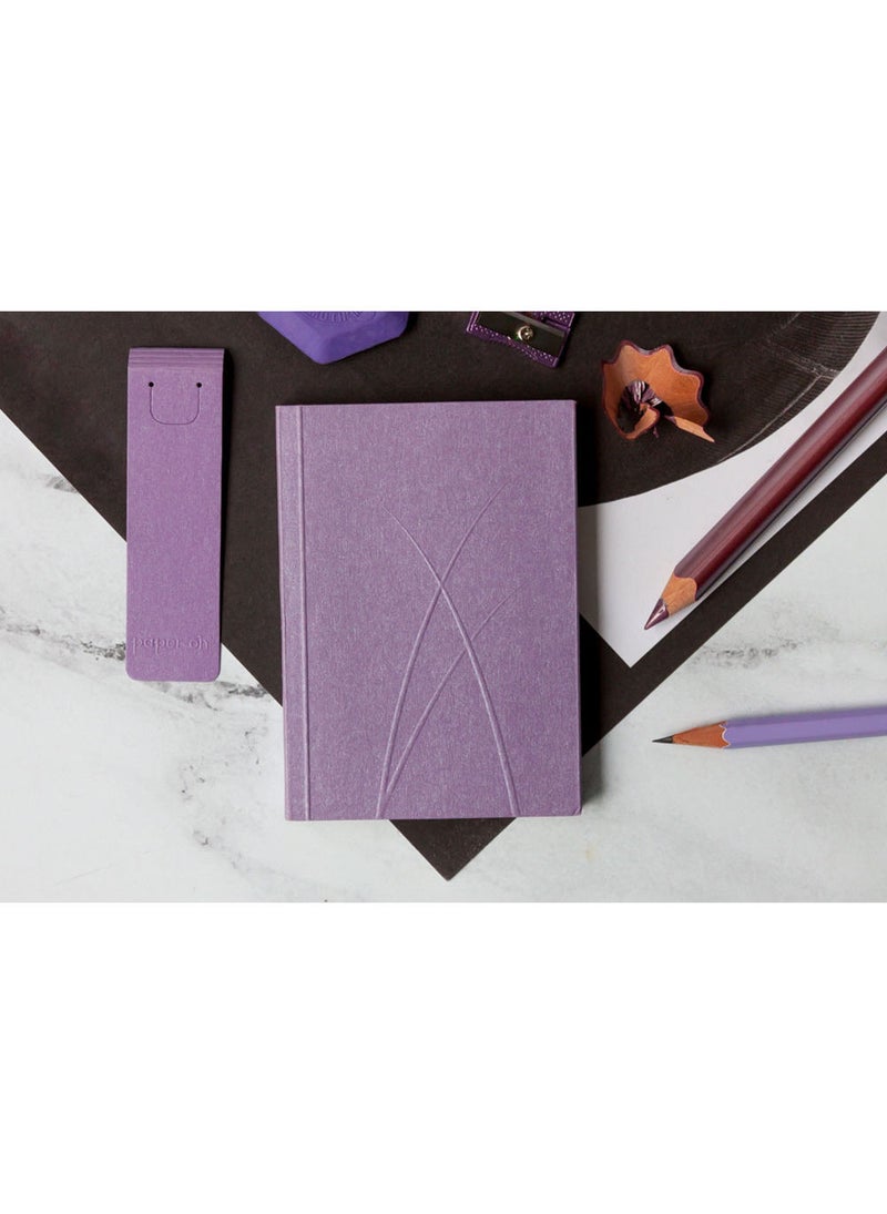 Paper-Oh Puro Plum A6 Lined No Closure 128 Pages 100gsm Notebook - Image 4