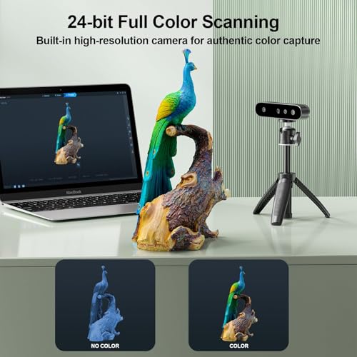CREALITY FALCON Creality CR-Ferret SE 3D Scanner for 3D Printing, Anti-Shake, 0.1Mm Precision, 30FPS Scanning Speed, Full-Color, Upgraded Desktop 3D Scanner for Body Hair Black Metal Non-Reflective Objects - Image 5