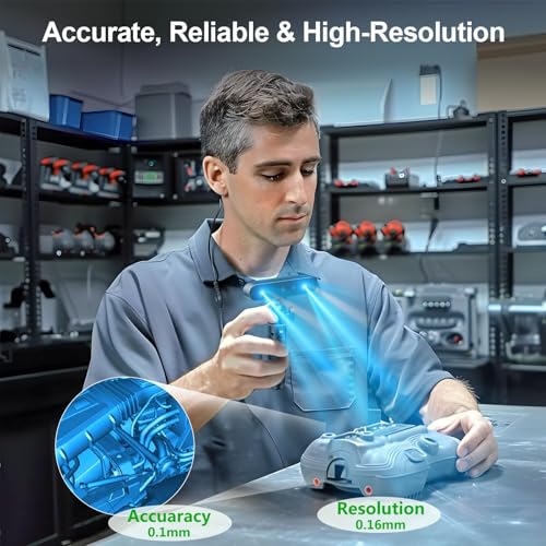 CREALITY FALCON Creality CR-Ferret SE 3D Scanner for 3D Printing, Anti-Shake, 0.1Mm Precision, 30FPS Scanning Speed, Full-Color, Upgraded Desktop 3D Scanner for Body Hair Black Metal Non-Reflective Objects - Image 2
